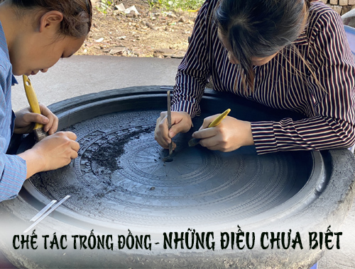 Ảnh Chế tác trống đồng và những điều bạn chưa biết