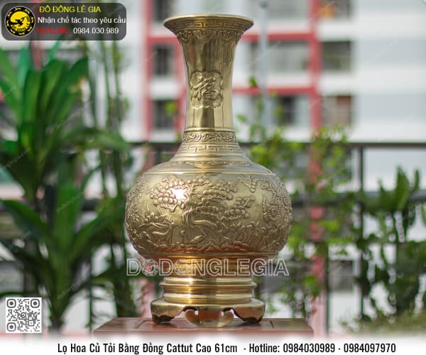 Lọ Hoa Tứ Quý cao 61cm mẫu đẹp