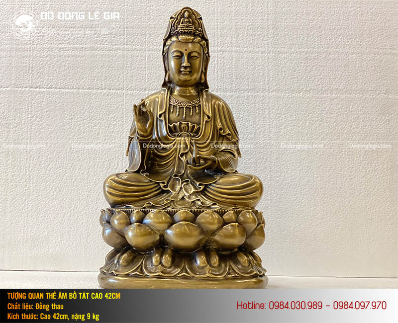 Tượng Quan âm bằng đồng